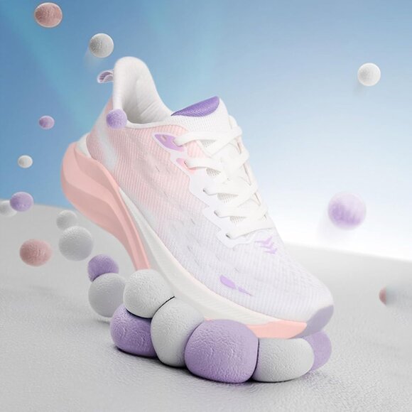 Hawkwell Women White Pink Cloud Zero Breathable Cushion Active Walking Sneakers - Picture 3 of 6